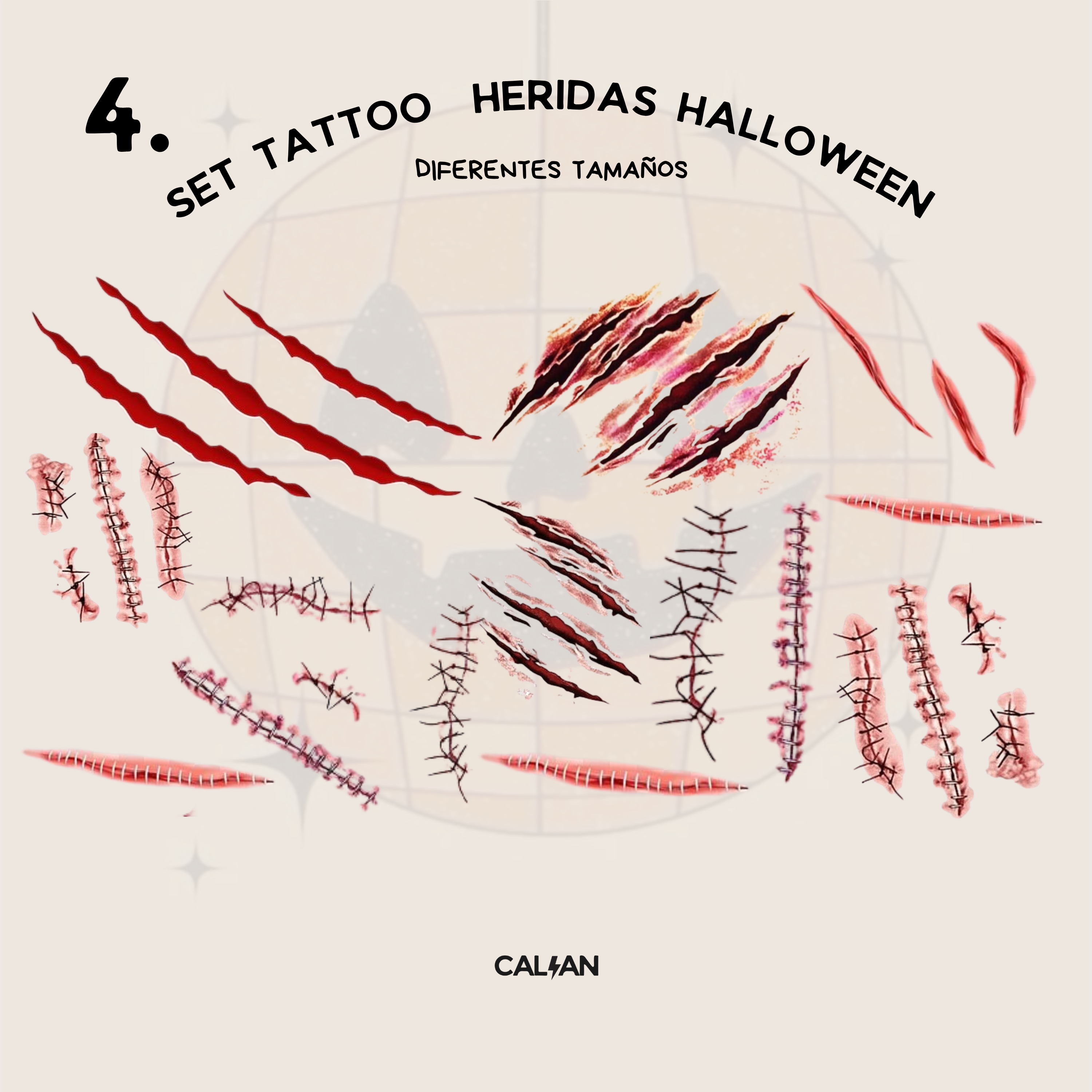 Set Temático Tatuajes Temporales