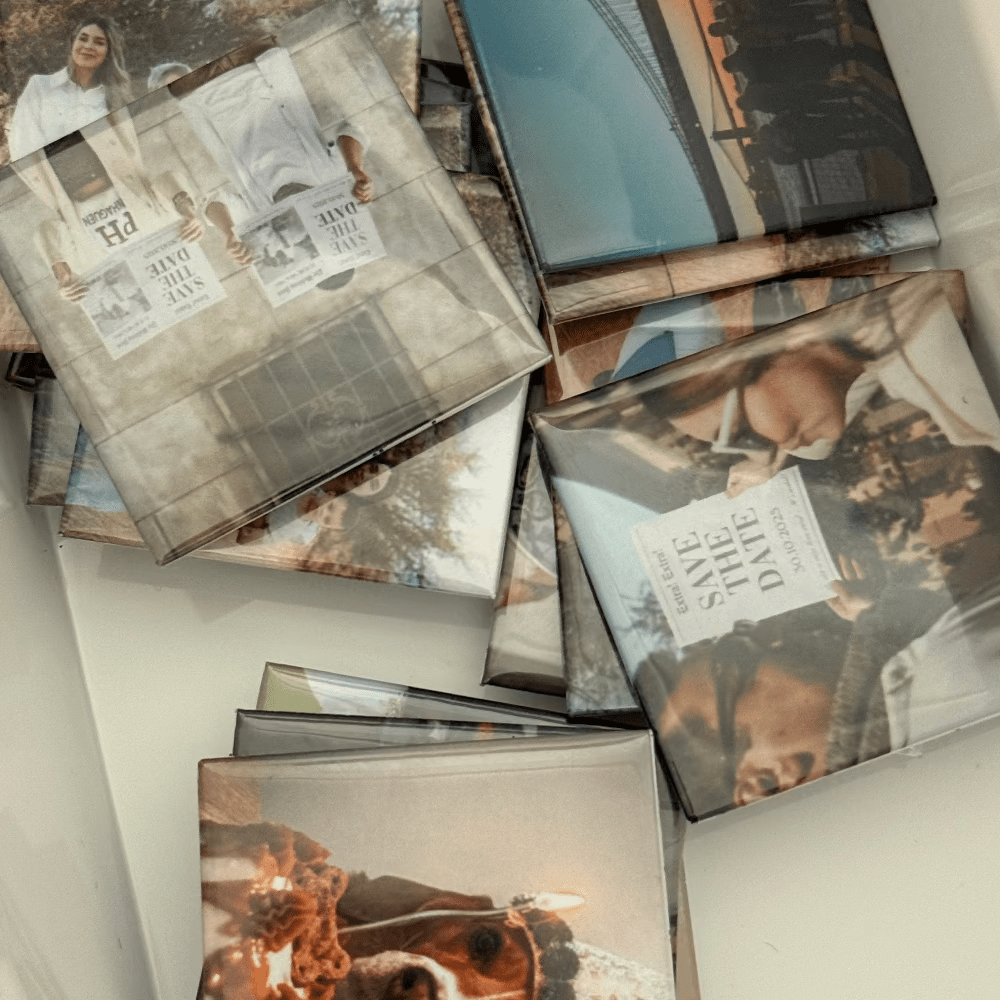 18 Imanes Personalizados 5x5cm -  Colección Premium