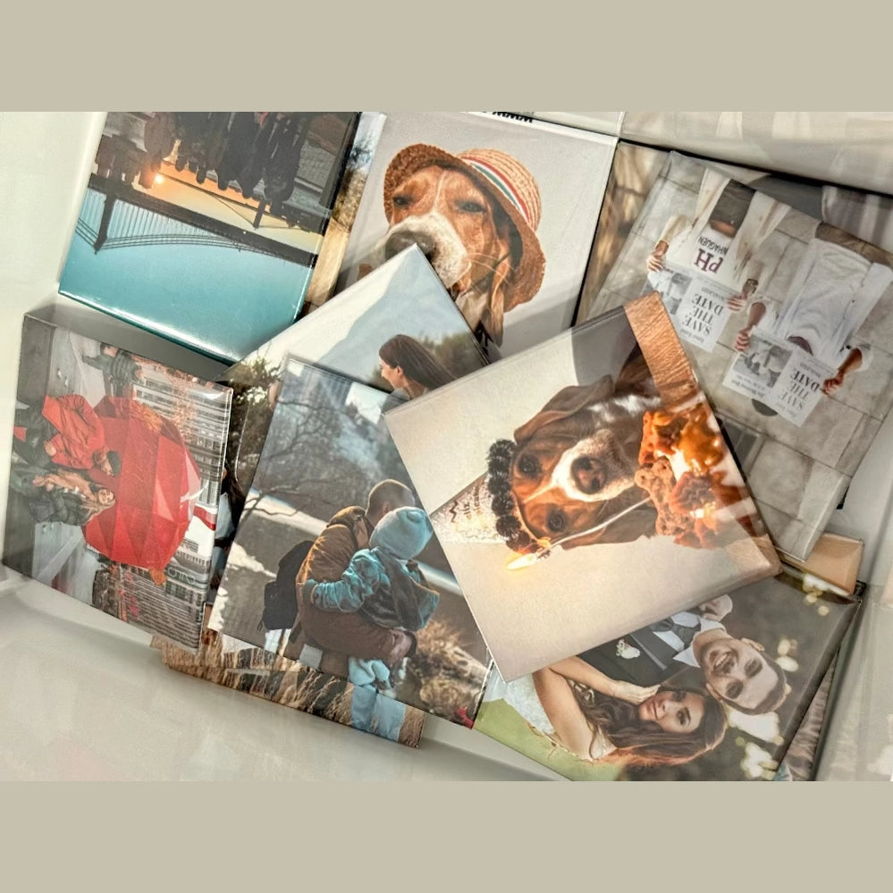 8 Imanes Personalizados 5x5cm - Recuerdos Inolvidables