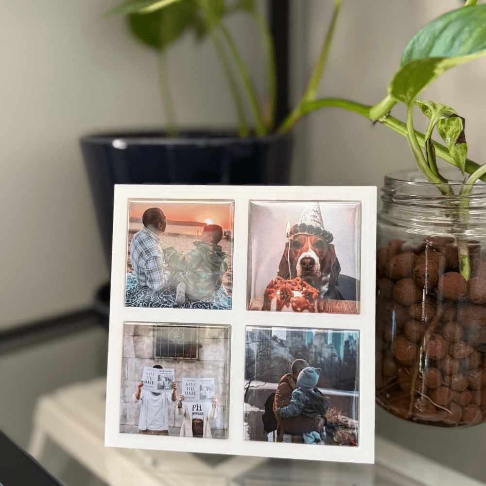 Marco Magnético para 4 Imanes de 5x5 cm