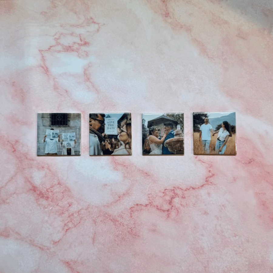 4 Imanes Personalizados 5x5 cm - Momentos Especiales