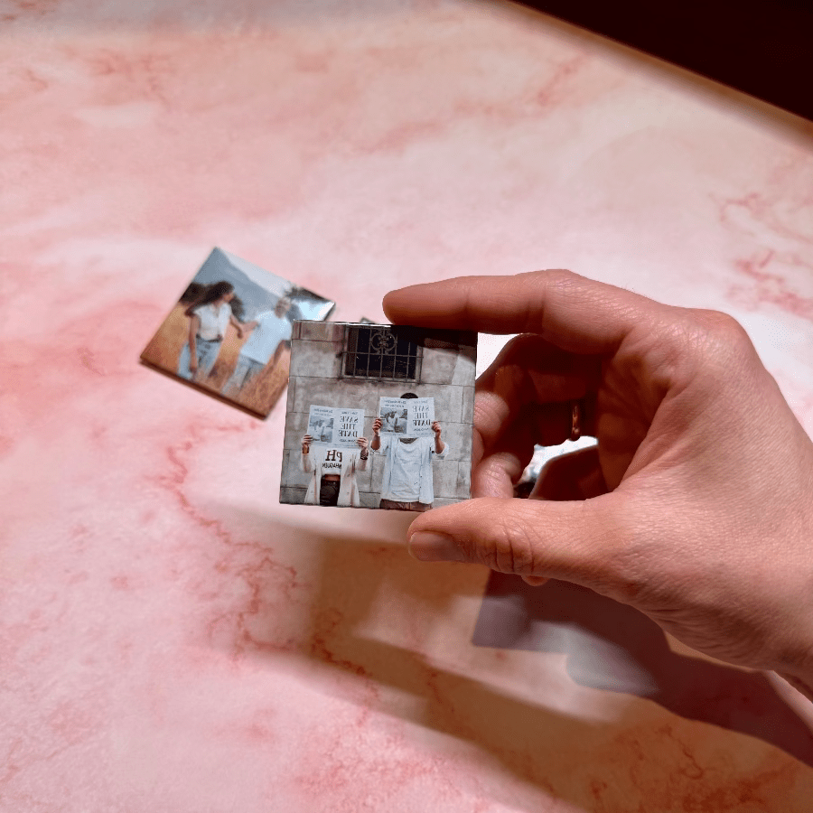 4 Imanes Personalizados 5x5 cm - Momentos Especiales