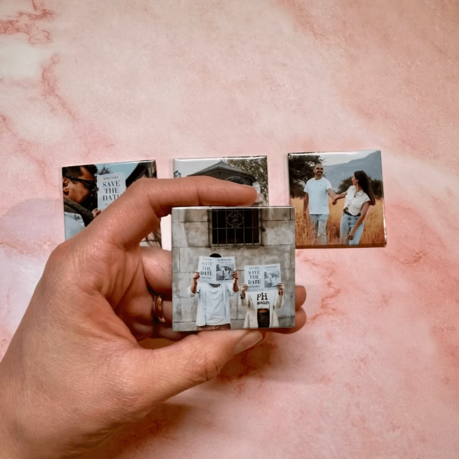 4 Imanes Personalizados 5x5 cm - Momentos Especiales