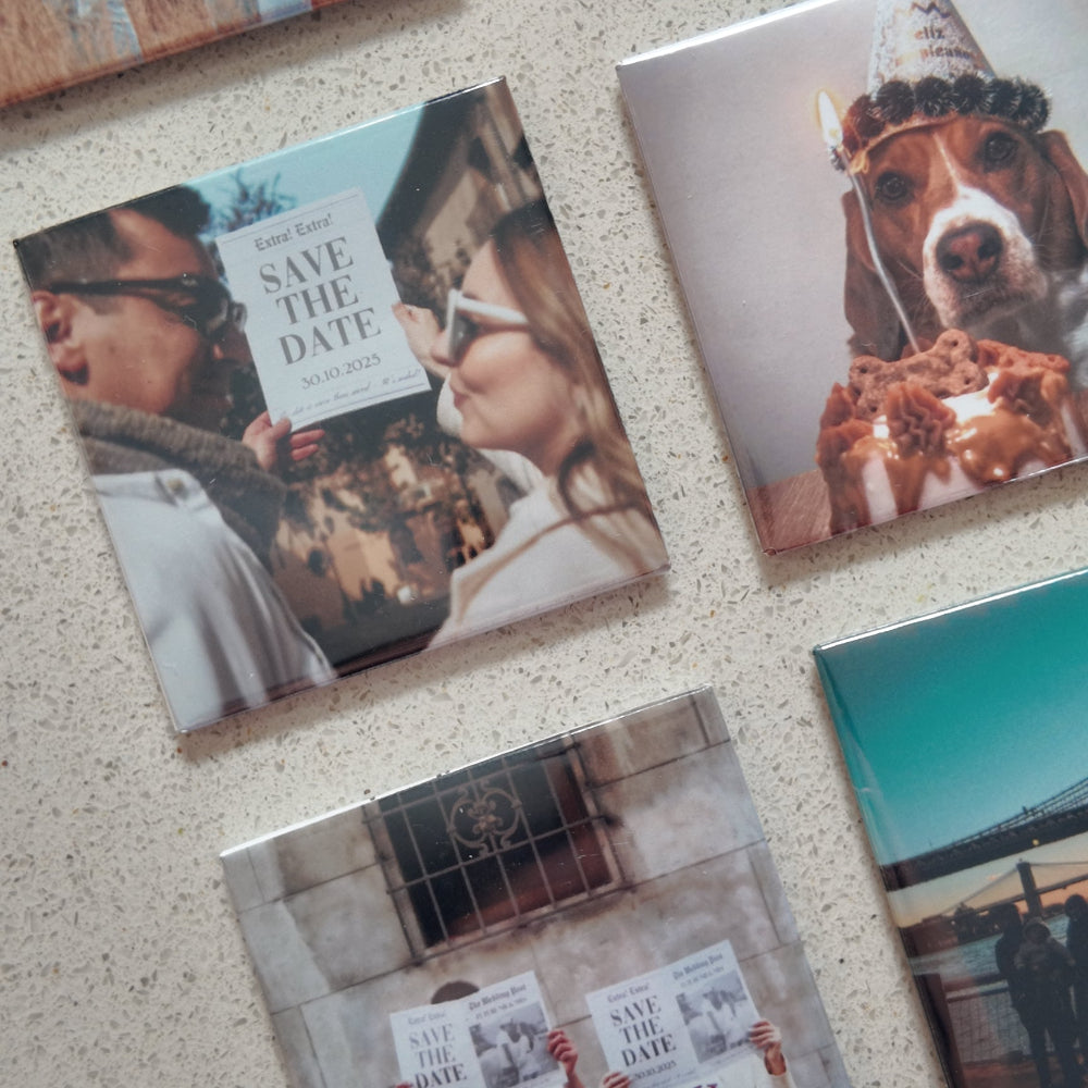 18 Imanes Personalizados 5x5cm -  Colección Premium