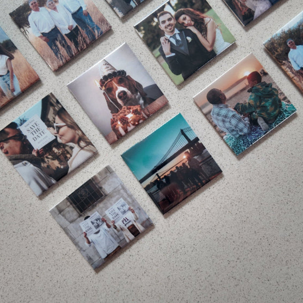 12 Imanes Personalizados 5x5cm - Tu Historia en Imágenes