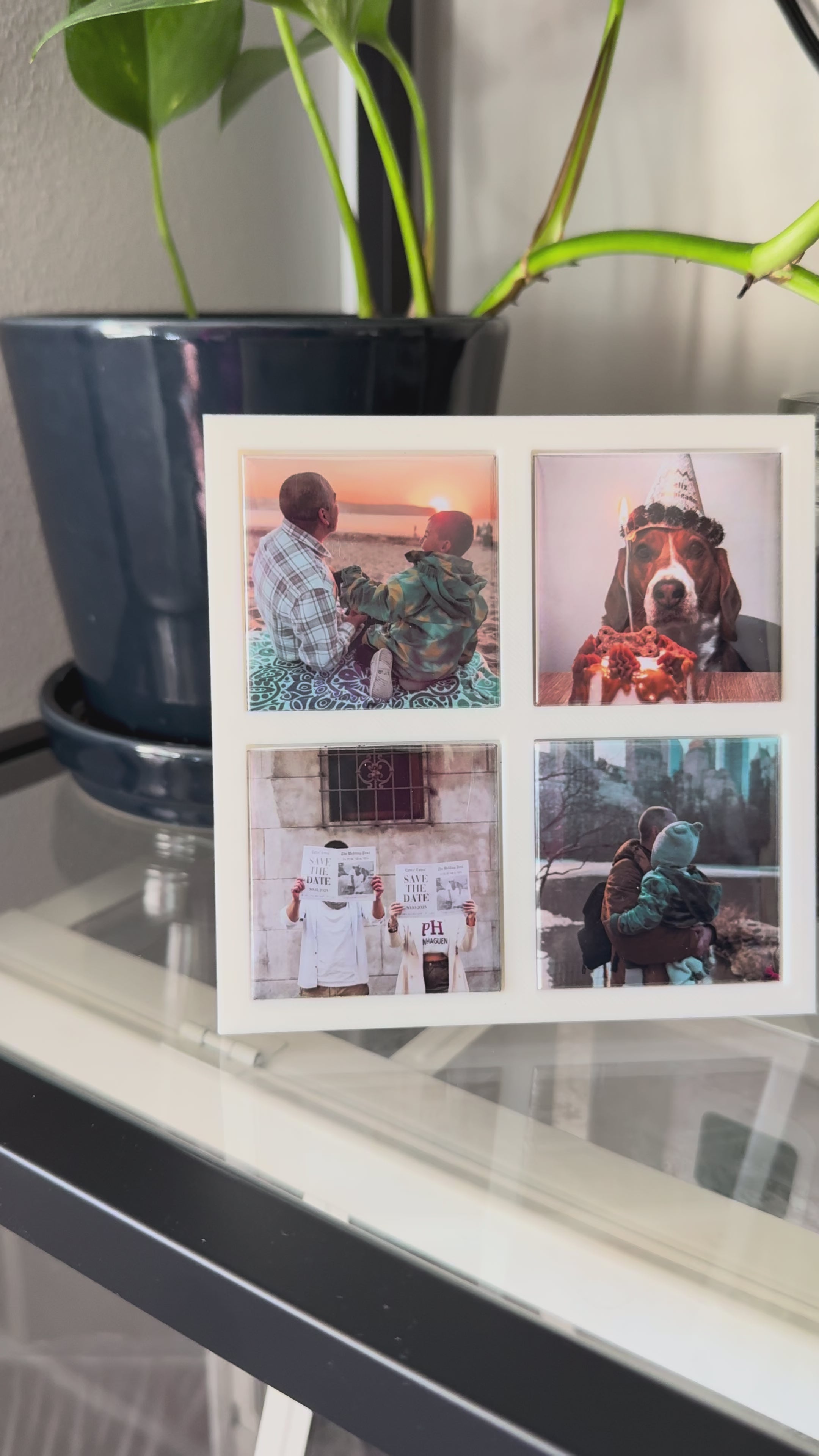 Marco Magnético para 4 Imanes de 5x5 cm