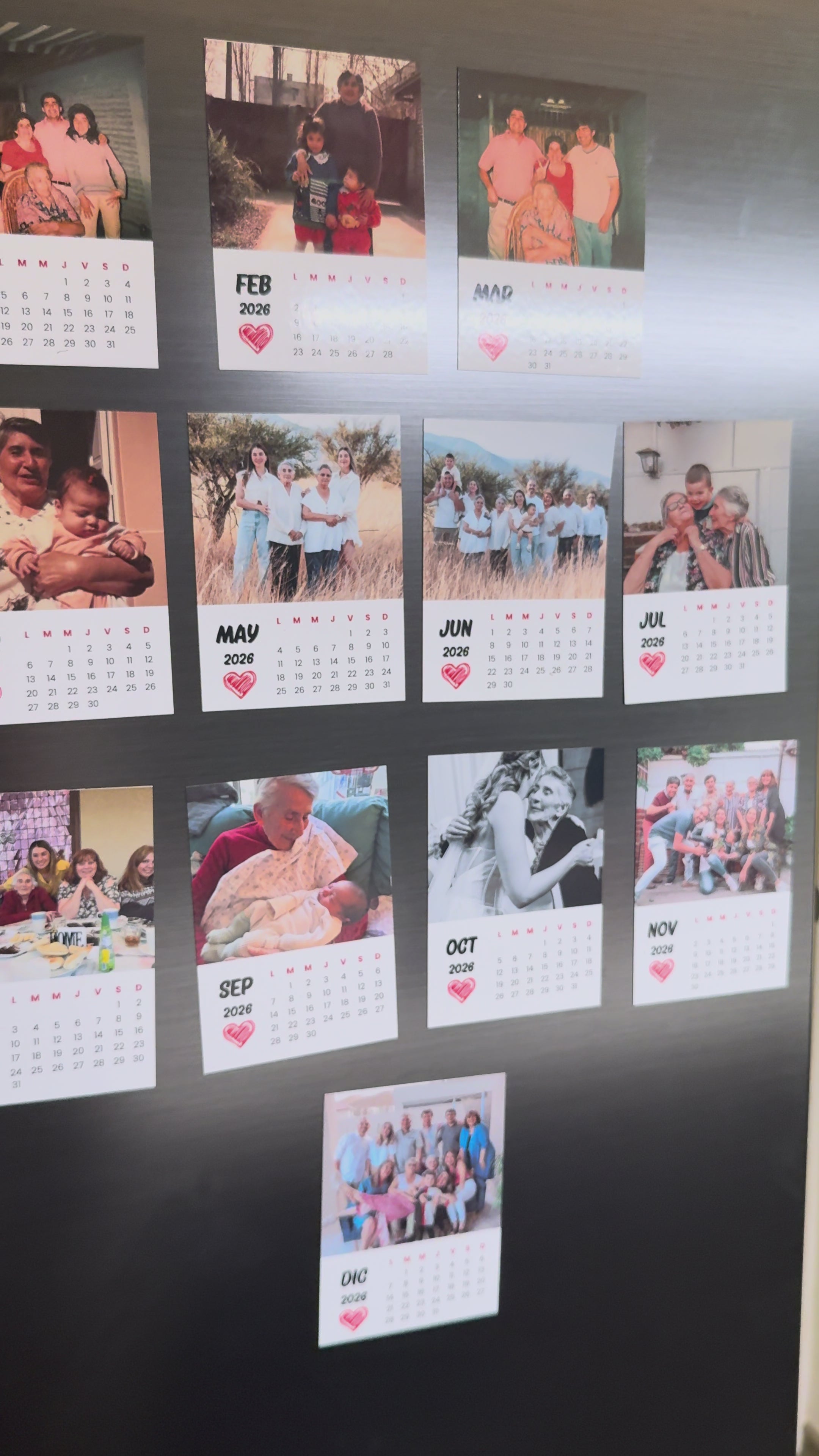 Calendario Magnético 2026 + 6 fotos de regalo 🎁